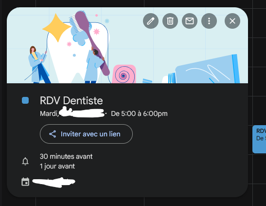 TurboR_VTech's tweet photo. i like how google calendar is changing the even banner depending of what it detects. I wonder how much event saved there is. https://t.co/b0PEOy1sQh