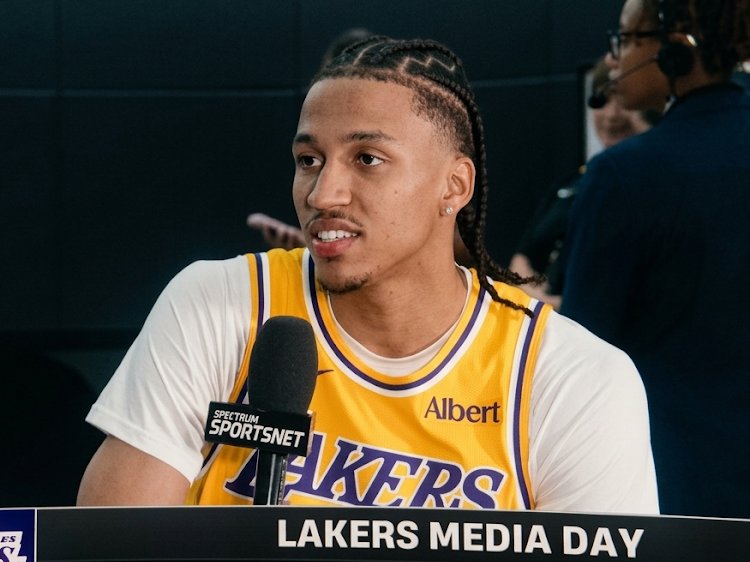 PurpGoldLakers's tweet photo. 🚨 Cam Carr on how he's attacking his first preseason:

"Oh, man, I'm in the gym every single day. I just work. I show up at 8. My friend put it to me like this. He said, everybody wants someone around that chops wood and carries water. And so I told him every single day, that's the person I'm going to be. Whatever they do, they give me opportunity, man. I got to take advantage of it. Play hard."