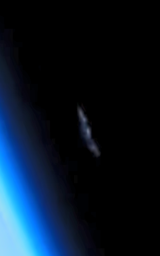 overclassifiedx's tweet photo. 🚨 They just livestreamed what looks like a UFO mothership trailing Starship over Texas.

About 8 minutes into SpaceX’s first orbital flight, a pale blue curved streak with a bright white tip appeared behind the vehicle.

Viewers called it bigger than a city and SpaceX hasn’t said a word. One explanation is leftover booster gas after an engine cut out but the timing is still weird.

Coincidence… or did something else show up to watch the first Starship reach orbit?