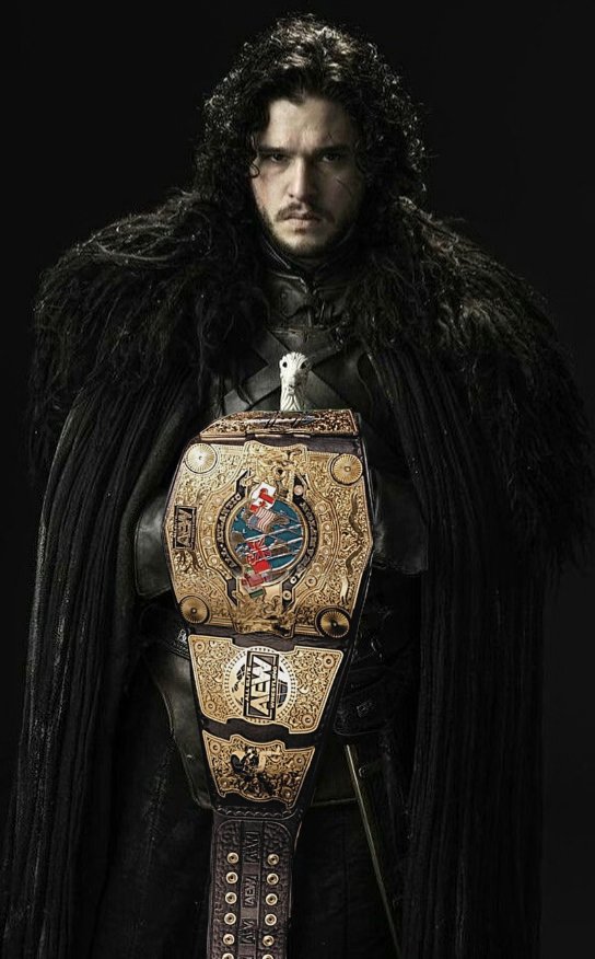 PWCampFic's tweet photo. Jon Snow - AEW Internacional Championship https://t.co/8hU96JUs7q