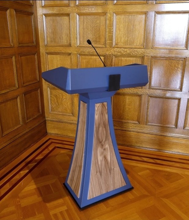lecternleader's tweet photo. Her office paid $19,000 using taxpayer money to make this lectern, but yes its young white males who are robbing this country. https://t.co/rmGdpYRXjI