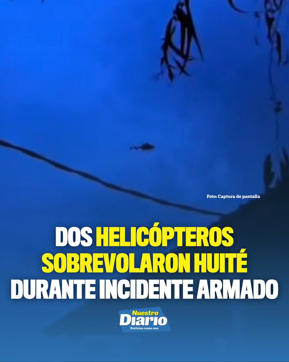 🚨🇬🇹🚁 DOS HELICÓPTEROS SOBREVOLARON HUITÉ DURANTE INCIDENTE ARMADO 🚁 🛑⚠️ Vecinos de Huité, Zacapa, captaron en video dos helicópteros que sobrevolaron e…