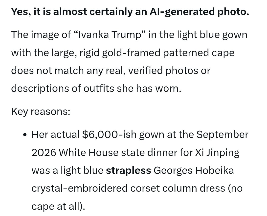 minaxnim's tweet photo. @TheOnlyEsta2 Can we please not spread AI-generated photos and misinformation like the poorly educated right-wingers...? This is what she actually wore. https://t.co/OwjfCLlwGN