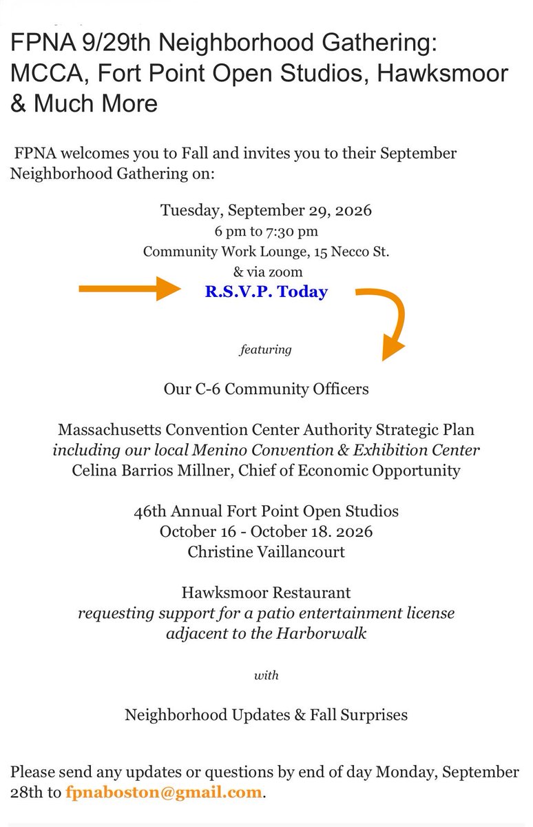 FPNA_Boston's tweet photo. The best cure to the rain is spending time with neighbors. Join @FPNA_Boston &amp; special MA &amp; local guests Tues. 9/29 at 6pm. Details &amp; RSVP at https://t.co/CTOCK53XPs https://t.co/et6QUErqPP