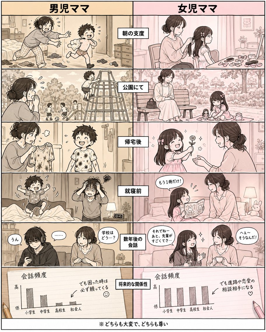 ginxxxx_xx's tweet photo. マジでこれ...男児ママと女児ママ

異論は認める。 https://t.co/z0xpTmzfIv