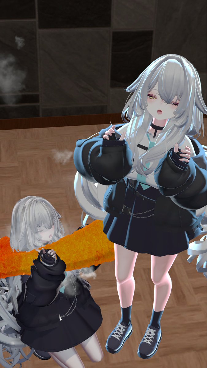 ARN50evo6MSIPRW's tweet photo. おはようございます！
「尻尾を、食べないで……っ！？」

#おはつい 
#rurune3D https://t.co/6Ga8SKgwtZ