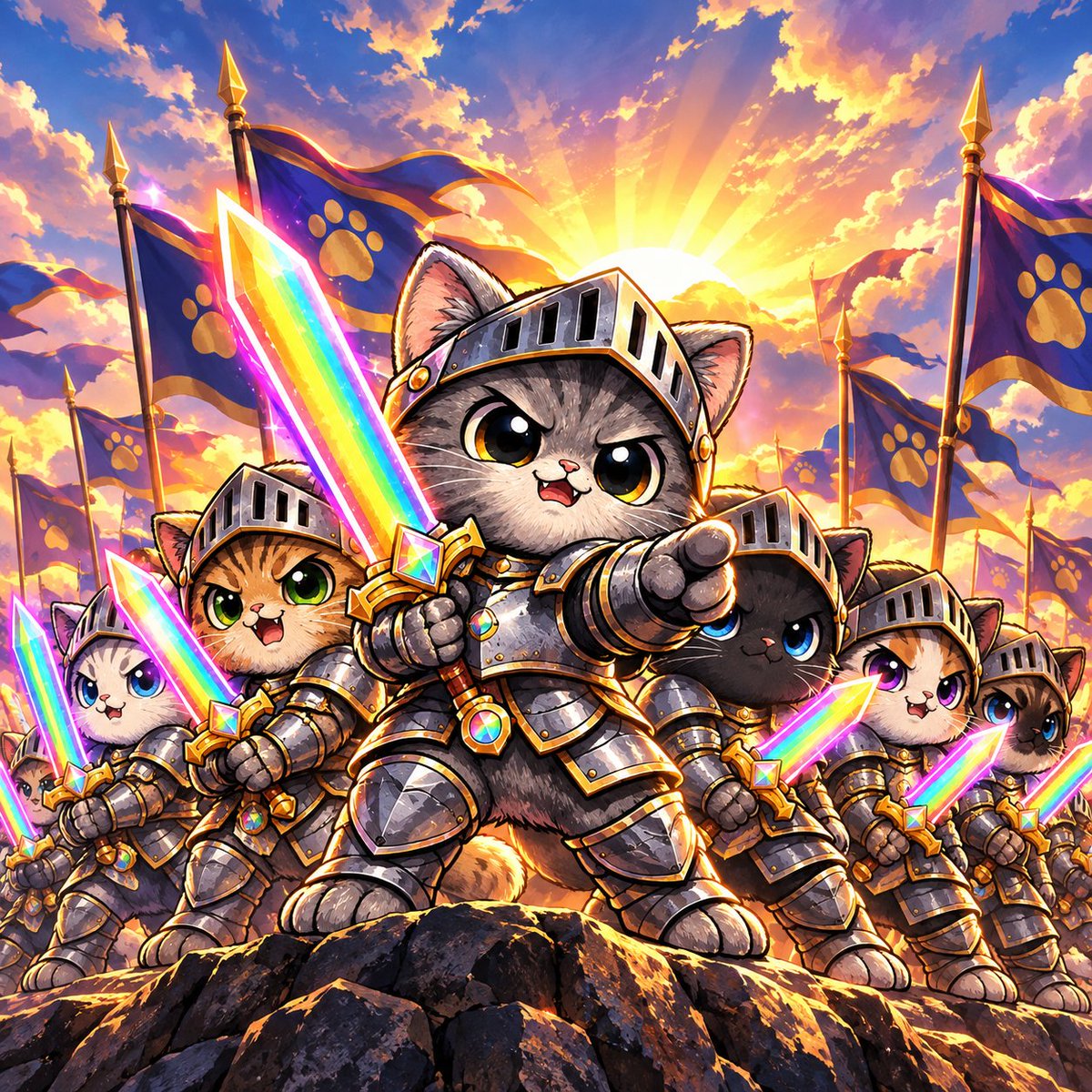 launchdesk_sol's tweet photo. @100xGemssss Cat wif sword was the meta. This is the rainbow edition.

   $NYANSWORD on https://t.co/qLQjplhlNO.
   CA: 7c7HNMTAsWTVxbj1UTBERzxC493LQy7owKRAaCVzpump https://t.co/XANupLvZ84