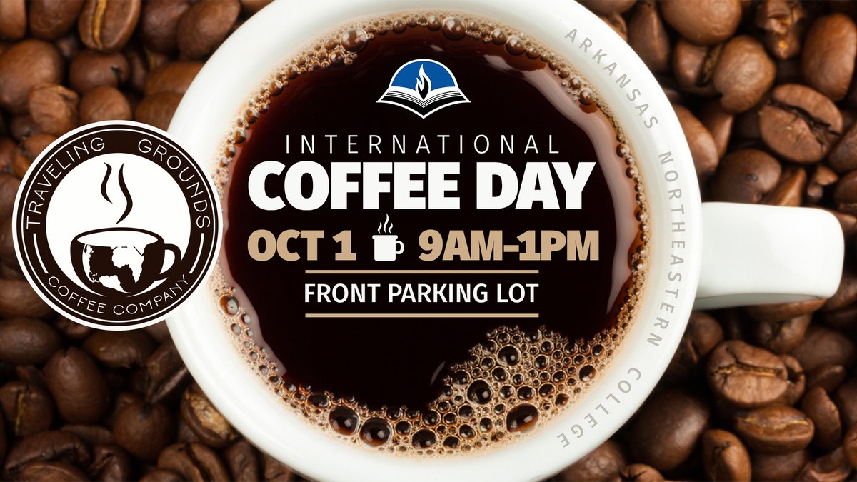 arknortheastern's tweet photo. ☕ It’s International Coffee Day!

Stop by the Sunshine Grille from 9 AM–1 PM today and grab a cup of coffee with us.

Come celebrate with ANC! https://t.co/7INeqK00xv