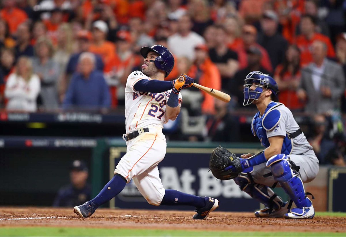 SleeperAstros's tweet photo. Jose Altuve enters the Wild Card series knocking on the door of history. His 27 postseason home runs rank 2nd-most in MLB history:

Manny Ramírez: 29 HR
José Altuve: 27 HR

Nobody else in MLB history has more than 23 https://t.co/jnY47FYtJb