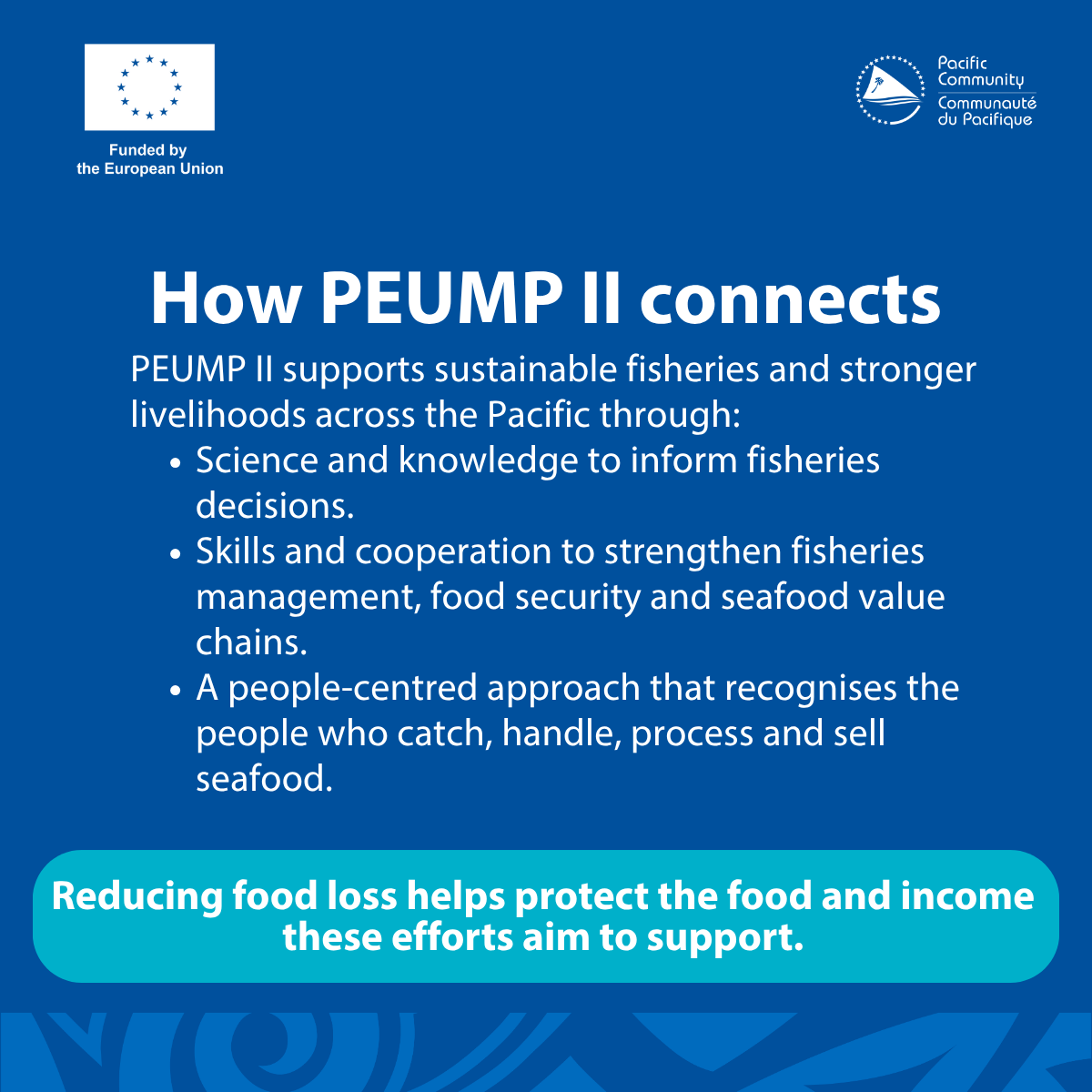 spc_cps's tweet photo. π£ ποΈ Today, for the International Day of Awareness of Food Loss and Waste, we are asking you: What is one barrier to reducing fish loss in your community or area of work?
#PEUMPII, #EuinPacific, #Eupac #Europeanunion https://t.co/OmNJyoT4ot