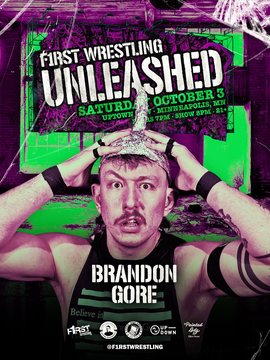 f1rstwrestling's tweet photo. Qᴜᴇꜱᴛɪᴏɴ ᴇᴠᴇʀʏᴛʜɪɴɢ . . . 👽🛸

⚠️F1RST Wrestling: 𝑼𝑵𝑳𝑬𝑨𝑺𝑯𝑬𝑫⚠️
THIS SATURDAY | October 3rd
@UptownVFW | Minneapolis, MN
Doors 7pm | Show 8pm | 21+ Event

🚨GET YOUR TICKETS NOW🚨
🎟️ https://t.co/Z5qGDh03lk https://t.co/QmX3rzl6np