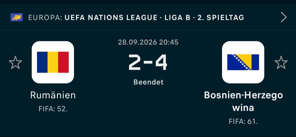 TIPINSIDER46's tweet photo. Another juicy one gets home. Bosnia Herzegovina went into Romania and won. 

Bosnia Herzegovina 0.0 ✅ 

We trusted the market move and they didn’t just cover, they won outright in style.

see y’all tomorrow fellas, peace out ✌🏽 https://t.co/OkjYvAxjnu