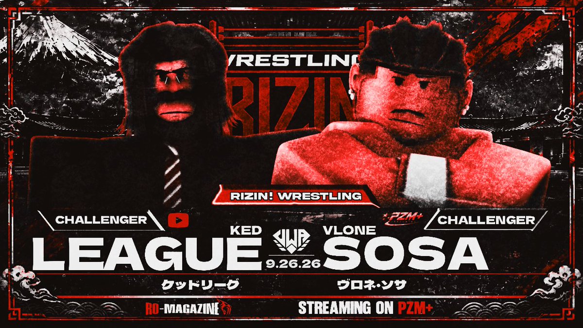 RIZINWrestling's tweet photo. 神と野蛮人

⭐Both of these men currently stand at 0-1 with DETRIMENTAL losses to start their RIZIN endeavors.

Both of these men will stand across from each other TOMORROW NIGHT for a chance to get in the King of the Rising Sun Onslaught match!

3 FALLS! GOD. SAVAGE.

#RIZIN2 https://t.co/JOxo2LgzJp