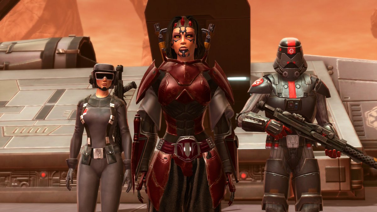 mordorgeist's tweet photo. So what to do after you submit your #SWTOR Custom Armor Contest entries? Create a new toon of course and ponder if #134 is worthy LOL. I may use Dethstrike as a placeholder for a Ventures toon, or I may introduce her into our Malgus #RP. A Sith Cyborg inspired by Lady Deathstrike https://t.co/rSjt79gN5f