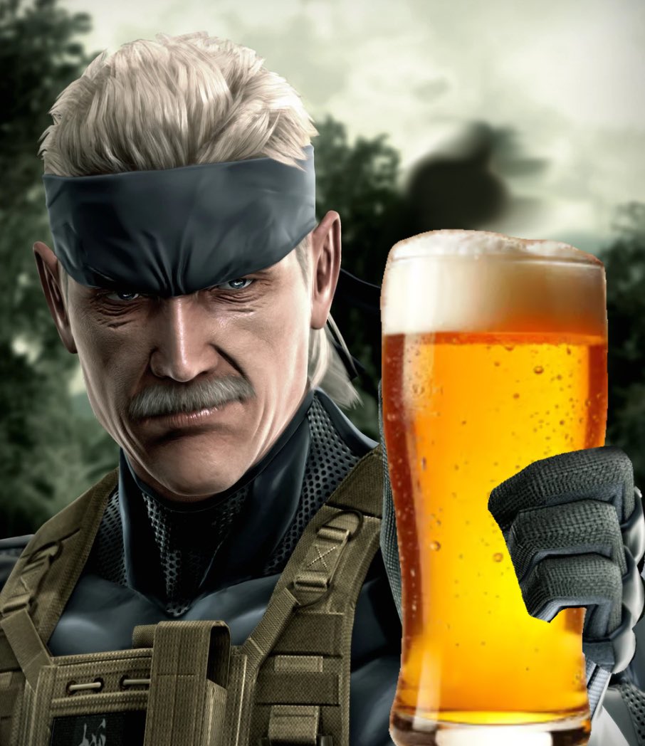 milktst's tweet photo. Metal gear solid 4 and beer!! https://t.co/pzUJ1pbK8a