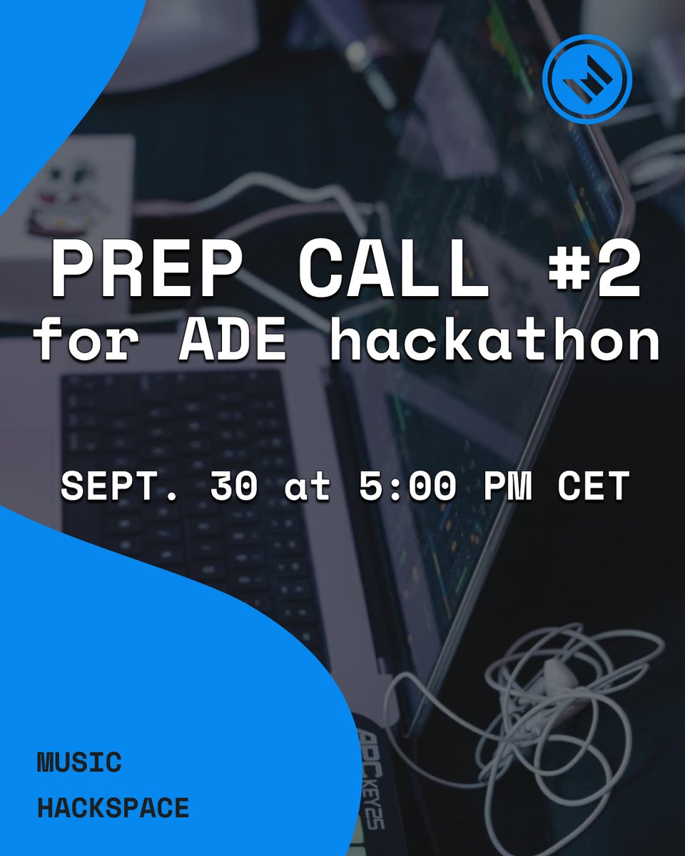 MusicHackspace's tweet photo. We have another prep call for our next hackathon tomorrow!

Register, don't miss it!

https://t.co/lfzuSdYeYT https://t.co/ba3xnfJQHY