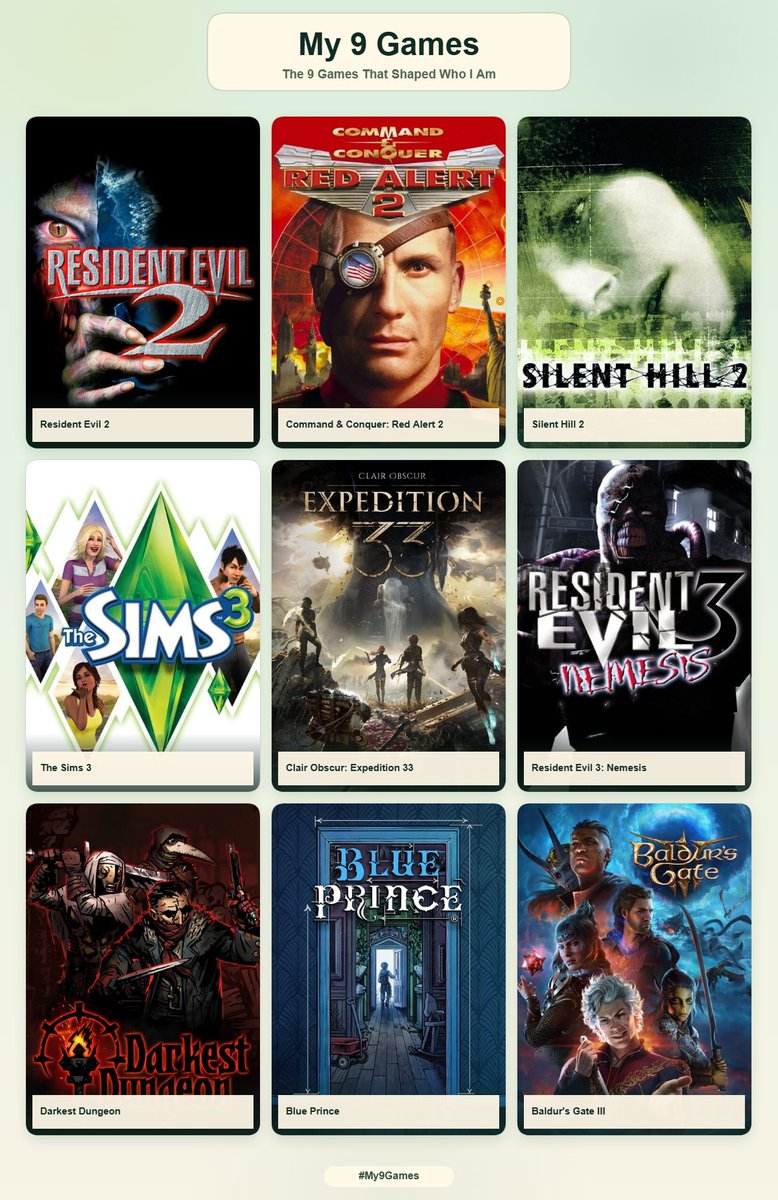 selinyoko's tweet photo. me and my 9 games https://t.co/kO05IWut4z