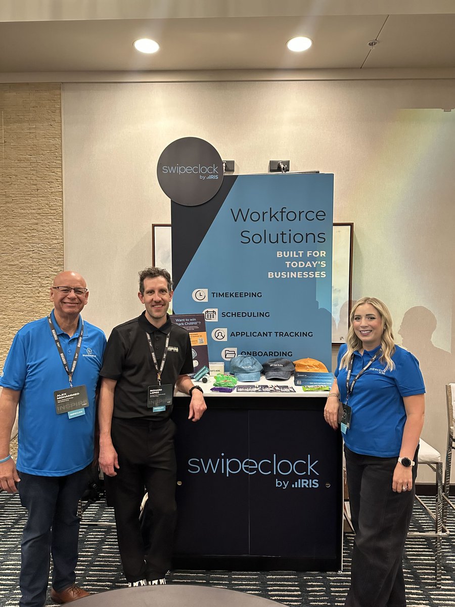 Swipeclock's tweet photo. We had a great time at our Base Camp Live session during IRIS INSPIRE! If you're at the event, be sure to stop by and chat with our team about how a partnership with Swipeclock can benefit your clients.
#IRISINSPIRE2026 https://t.co/Ann1EQ7GGb