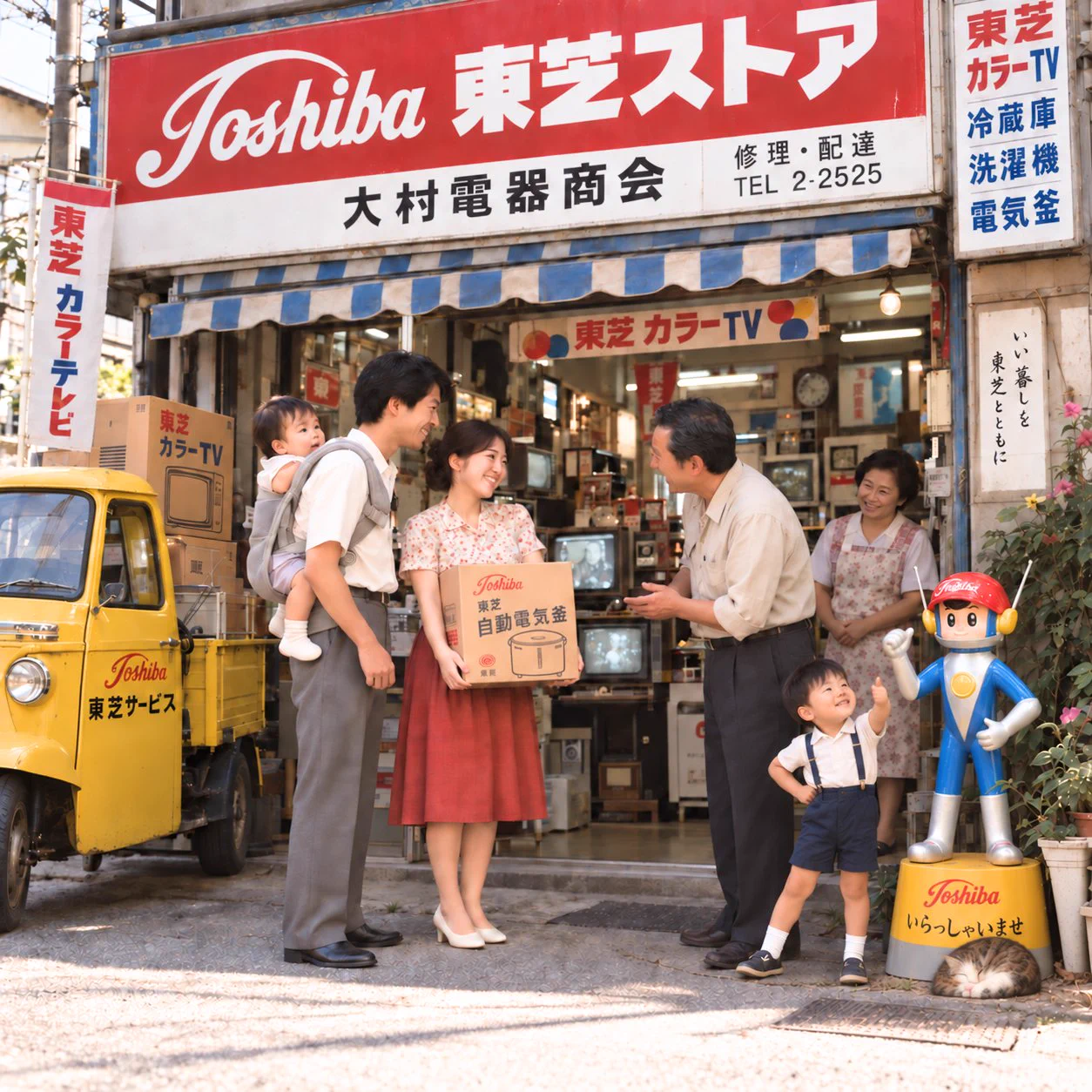 昭和風景に令和要素を1つ隠した画像投稿が広がる