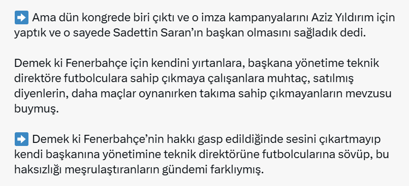 oalpsoy's tweet photo. Günaydın...
Bir kısım taraftarın mevzusu bu, gündemi de farklı.
Bu akıl almaz tepki Ali Koç öncesinde Aziz Yıldırım'a, Saran öncesi de Ali Koç'a yönelikti. Yuhlama, ıslıklama, sırt dönme, imza toplama vs ile takıma zarar verilirken en büyük darbeyi taraftar kültürü aldı. https://t.co/nAUQBblsE0