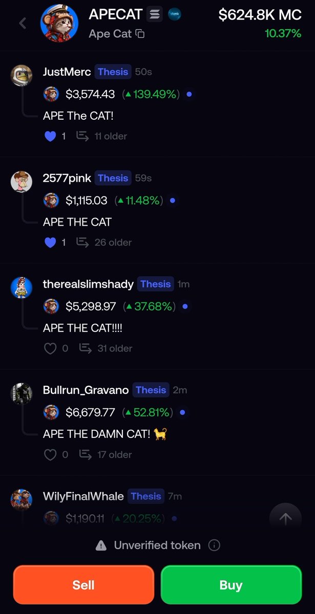 Bullrun_Gravano's tweet photo. $APECAT 

I'VE SEEN THIS PLAY OUT BEFORE.

THIS IS HOW A PASSIONATE COMMUNITY GETS BUILT AND A 9 FIGURE MEME STARTS .....

7XiFJgX4nkER8gTH1LXUX1VEBJrLRSZfFXuzDy8ccWGT https://t.co/VWZi0X6fnC