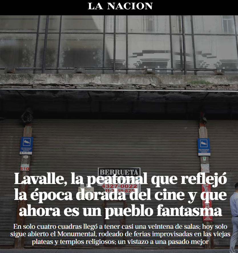 HernanSeivane's tweet photo. Buena parte del microcentro de la ciudad de Buenos Aires está abandonado: desde el Obelisco hasta Puerto Madero hay locales cerrados por todos lados, persianas bajas donde antes había cines y comercios, y de noche es una zona muerta y oscura. Es hora de que se haga algo.
Se debe hacer una transformación histórica: un gran circuito peatonal cultural en forma de "U". Extender la peatonal Corrientes hasta Florida y volver por Lavalle.
El corazón del proyecto es la reconversión cultural: transformar los antiguos cines de Lavalle —hoy en su mayoría templos religiosos o galerías comerciales improvisadas— en nuevos teatros y centros culturales. 
El corredor integraría a los gigantes que ya están en la zona: el Gran Rex, el Maipo, el Astros.
Conectar Lavalle con Corrientes a través de Florida no solo suma escenarios: revitaliza un área hoy apagada. Eso significa:
Más turismo nacional e internacional.
Más trabajo para gastronomía y comercio local.
Devolverle seguridad al centro a través de la cultura y el movimiento nocturno.
Buenos Aires es la capital teatral de América Latina. Hay que recuperar el corazón de la ciudad, herido de muerte desde la cuarentena cavernícola.
Es momento de decisiones. ¿Quién se animará a llevarlo adelante?

@jorgemacri @claramuzzio @PilarRamirezmpr