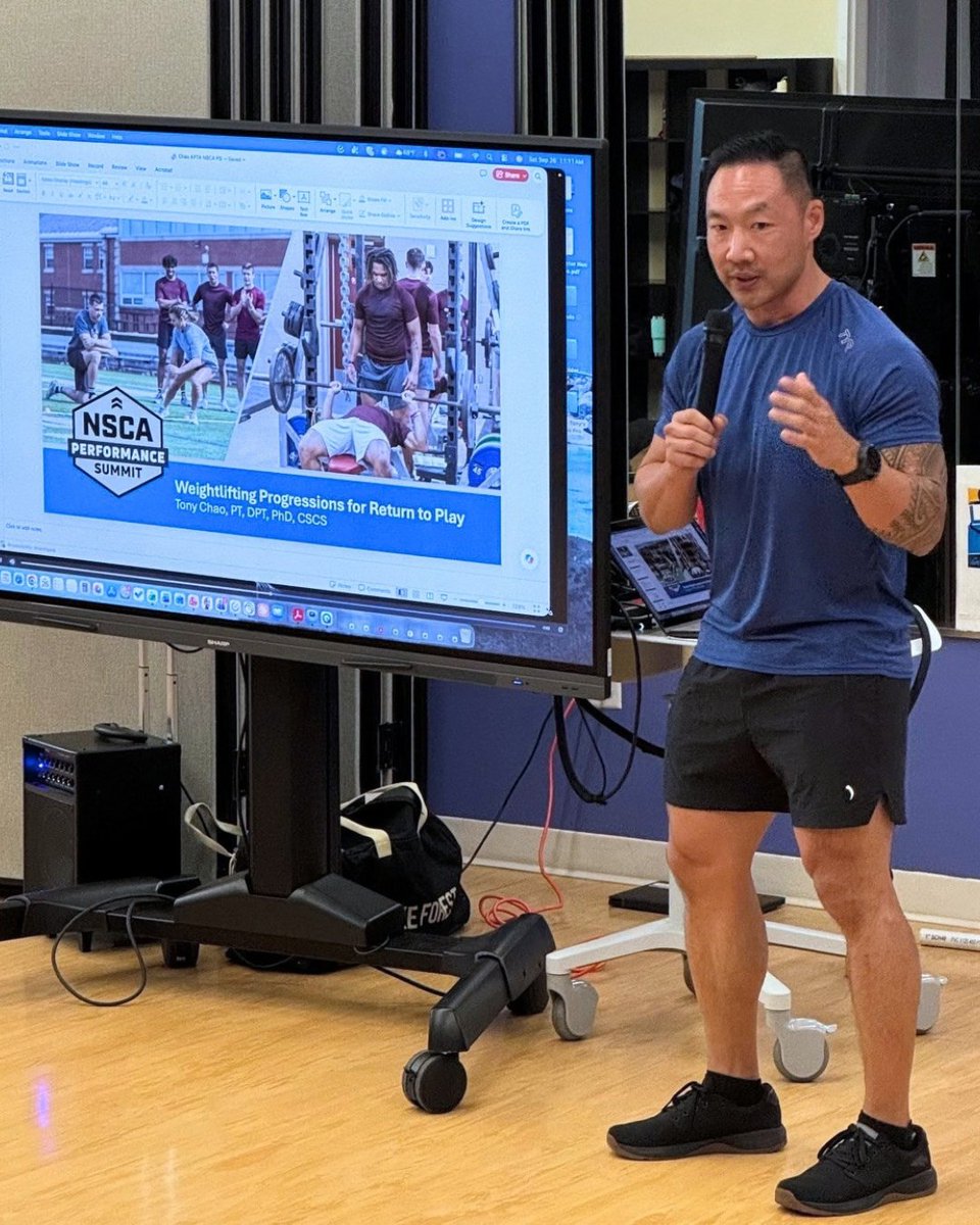 APTA_official's tweet photo. We were proud to co-host the APTA &amp; @NSCA Return to Play Performance Summit this weekend. 🎉

Thank you to the PTs, PTAs, and strength and conditioning professionals who joined us to exchange ideas, share perspectives, and explore how our professions can learn from one another. https://t.co/iPZy3QMF39