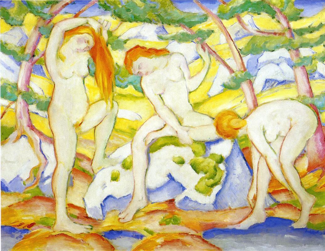 franzmarcart's tweet photo. Bathing Girls #artbots #marc https://t.co/jCWzx2J1Vy
