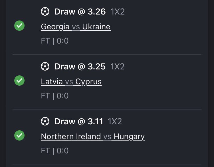 MosesIgho2's tweet photo. The type of Draws I like 🤲😎

I prefer 0:0 draws to 1:1, 2:2 or 3:3 https://t.co/JHD4s7EKGi