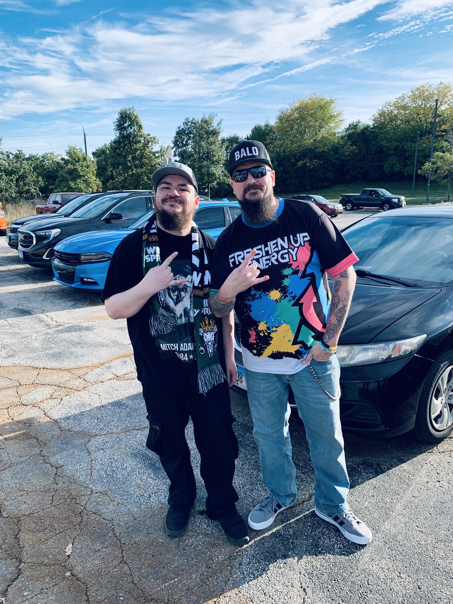 TheRealTMondo's tweet photo. I will never forget this day from having an amazing day with my brother, Friends and finally meeting grim….. and now….being the final time ever… seeing pac wrestle… love you. You amazing bastard #rippac #pac #ourbastard https://t.co/b5J31froRi