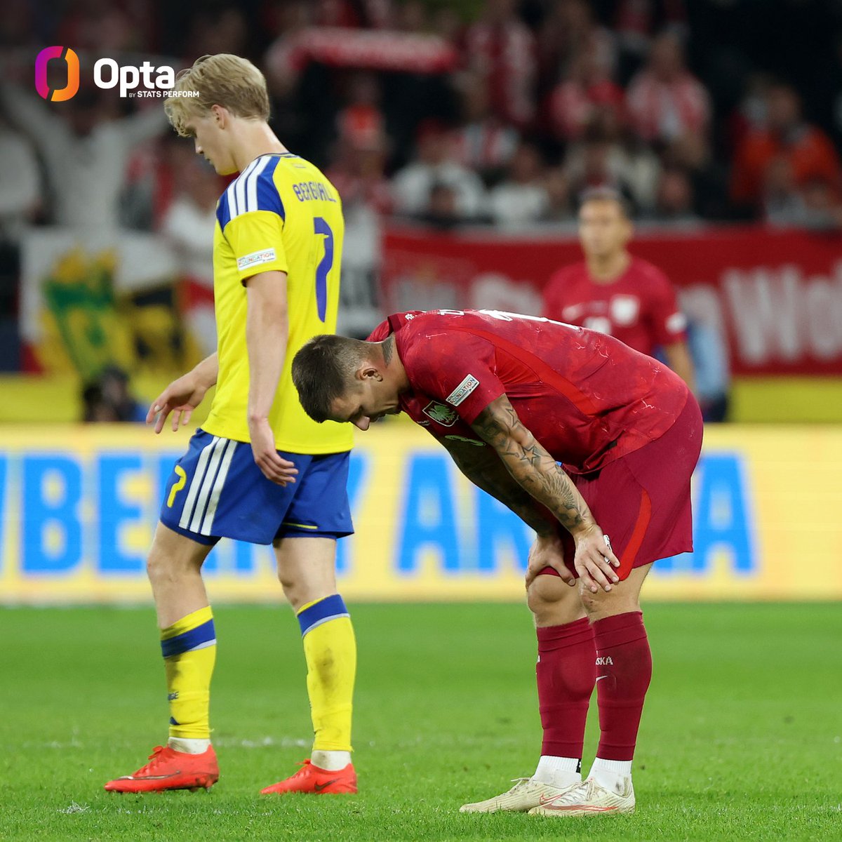 OptaJerzy's tweet photo. 15 - Polska wygrała tylko dwa z ostatnich 15 meczów przeciwko Szwecji (1R 12P). Polacy nie wygrali już siedmiu kolejnych meczów Ligi Narodów UEFA (2R 5P).

Zmora. https://t.co/TC2ytZL5mW