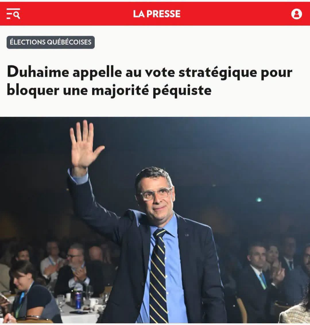 andrearthurciel's tweet photo. Depuis 2022, la CAQ a fait quelque chose que personne n’avait réussi depuis des décennies: Rendre le Parti québécois politiquement inutile en menant les mêmes combats sur la laïcité, la langue et l’identité.

Ils ont voté, plus de 300 fois pour appuyer les projets de loi de la CAQ, qui n’avait pas besoin d’eux, puisqu’elle était majoritaire.

La différence, c’est que le PQ est un parti de gauche qui veut un référendum, dans un Québec qui ne veut pas de référendum. Un vote pour le PQ, c’est un vote à gauche!

Un vote stratégique pour le PCQ, c’est un vote de lucidité, pour bloquer un parti et une idéologie qu’on ne veut pas.

*
