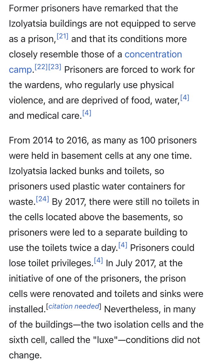 wvayness's tweet photo. I need everyone to educate themselves about “Izolyatsia”. People don't know enough about what russians are doing to Ukrainians. And still refuse to believe how vile and evil this nation is. It's a FUNCTIONAL concentration camp. I repeat FUNCTIONAL. https://t.co/jsITJnwLWg