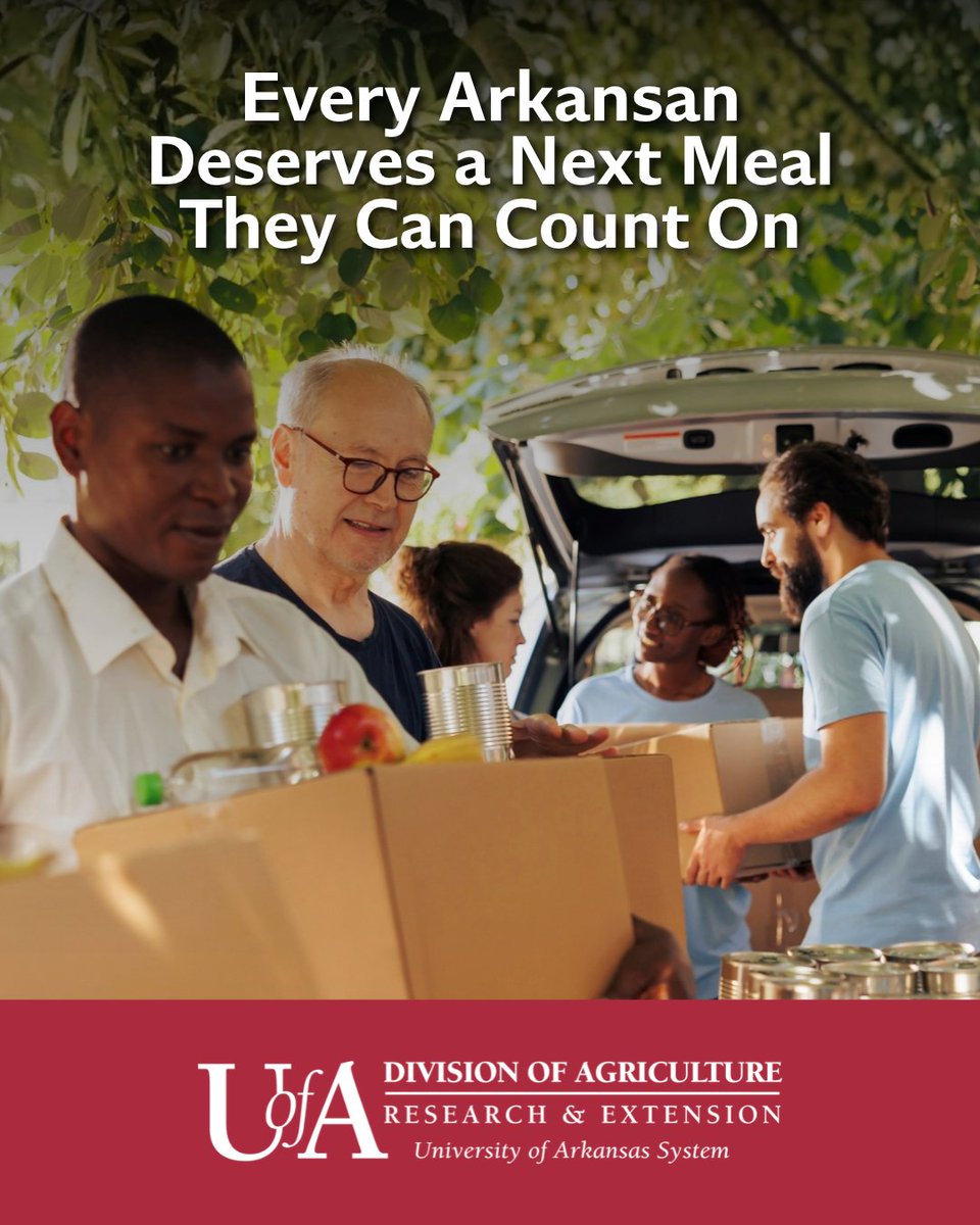 AR_Extension's tweet photo. Nearly 1 in 5 Arkansans isn't sure where their next meal is coming from. UADA is leading a statewide effort to improve food access, starting with a task force of 30+ organizations. Read more: https://t.co/BzStH1OVpR https://t.co/zH20l26Q7L