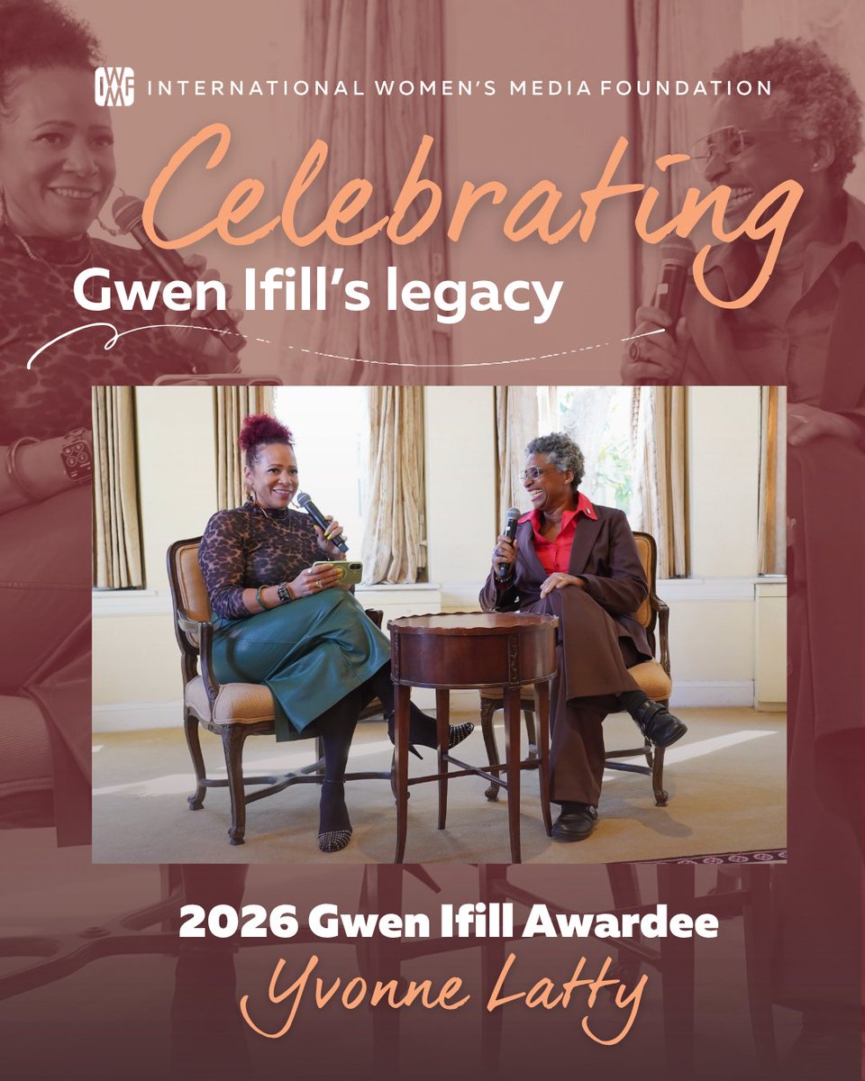 IWMF's tweet photo. Last week, we gathered in Washington, D.C., with #IWMF founding mothers Susan King (@DeanSusanKing) and Judy Woodruff (@JudyWoodruff) to celebrate the life and legacy of the late #PBS anchor Gwen Ifill. https://t.co/f2EtEKB6HJ