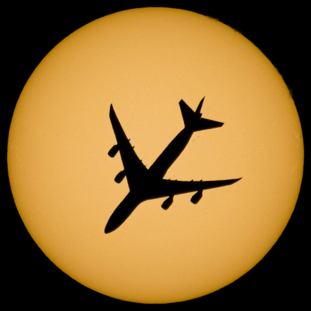 johnkrausphotos's tweet photo. Solar and lunar 747 transits yesterday https://t.co/3oofVOcBci