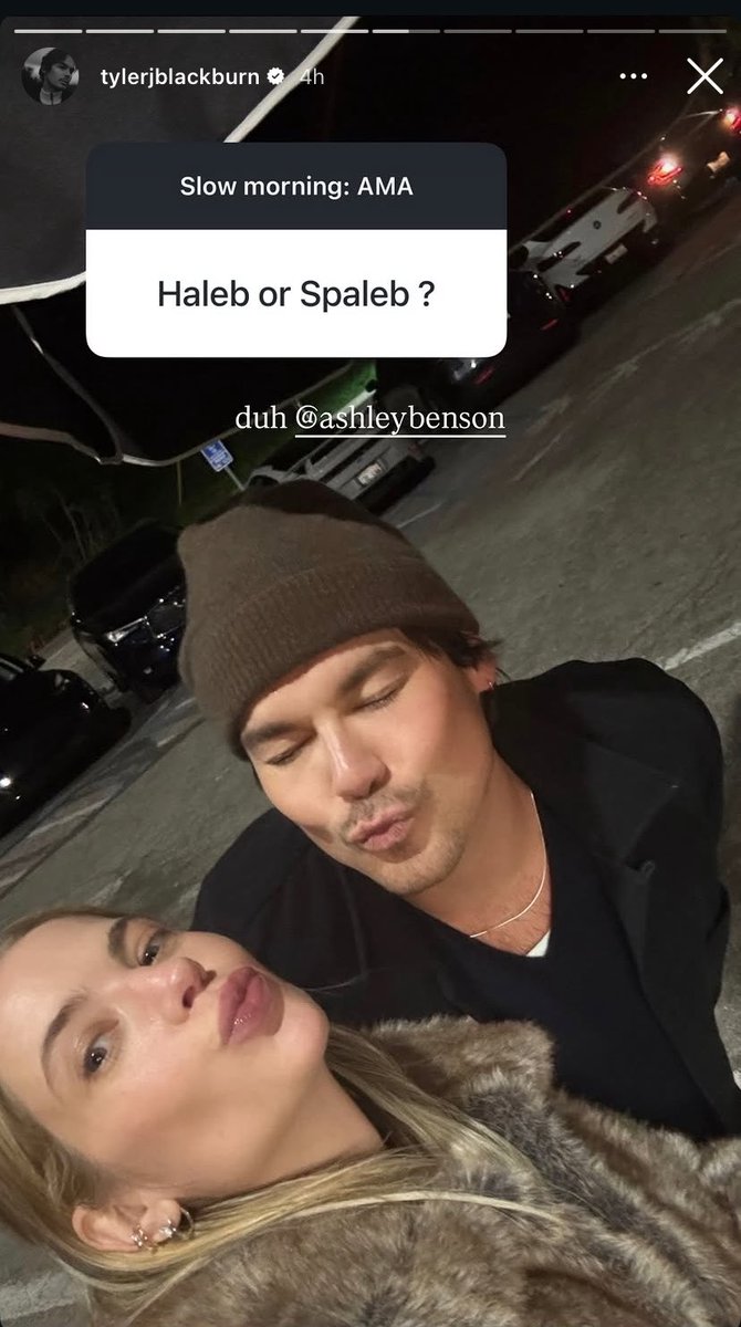liarsculture's tweet photo. new tyler’s instagram story for haleb💗 https://t.co/Up7O9NiKEn