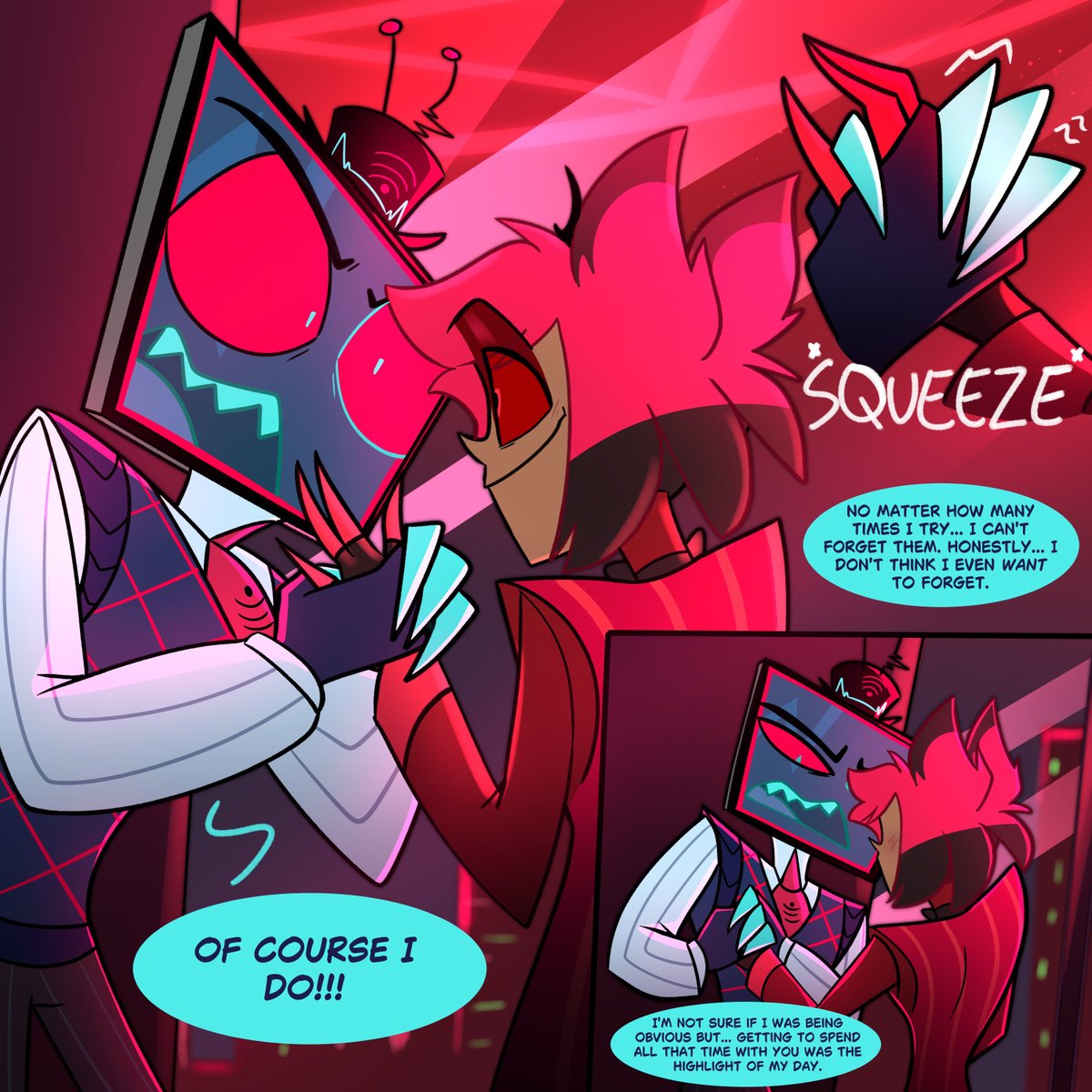 kiwipoplin's tweet photo. They’re talking 👀

#hazbinhotel #radiostatic https://t.co/OJ8tdmD6a5