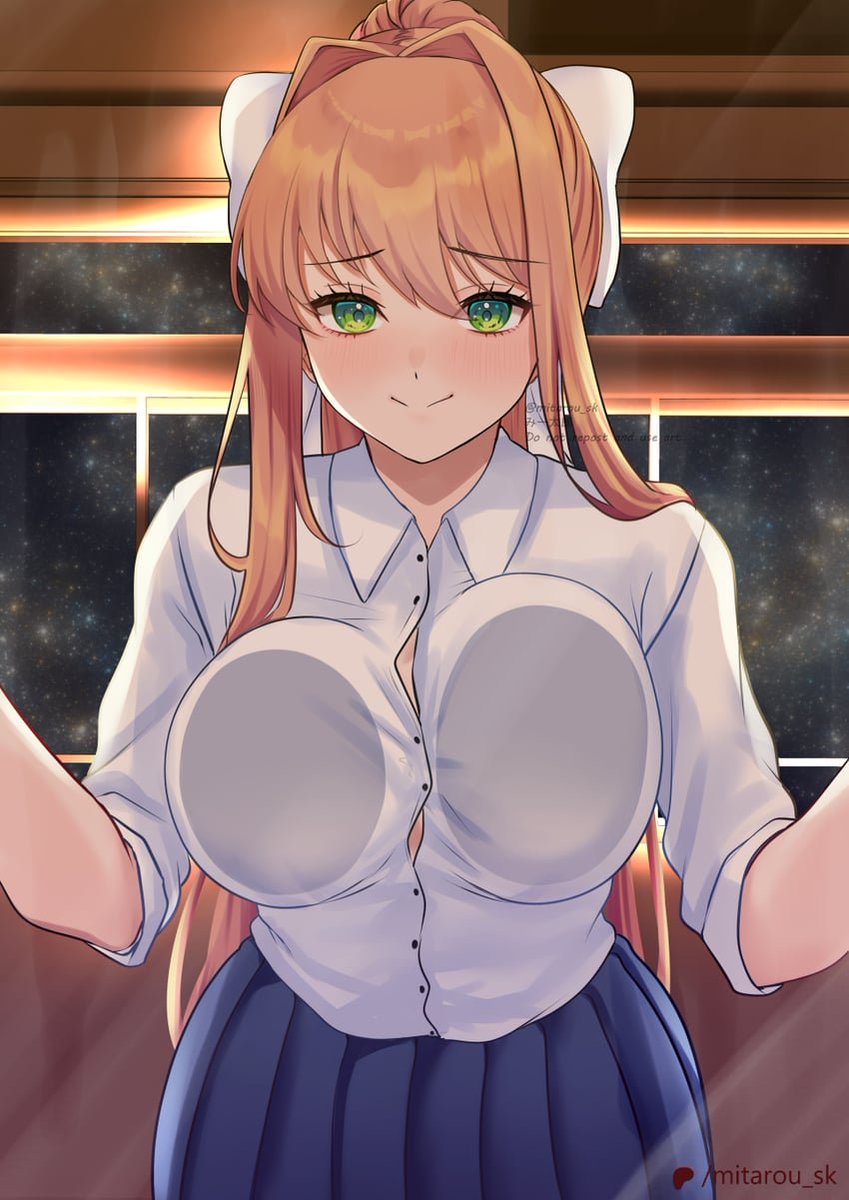 HngryDokiMonika's tweet photo. -flat, finishing the 'thief' into fat..

" mhh...~♡ Did you miss me...?~ That 'thief' kept me away and now that she's gone... I'm all.. you.. need♡ "

 M o n i k a 
 R e t u r n s https://t.co/gMCZjkWv2S
