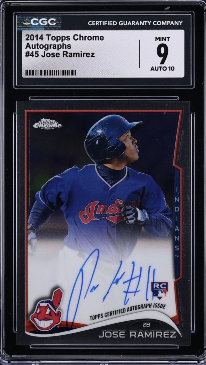 NashvilleCash22's tweet photo. Pretty happy with my recent JRam rookies submission just in time for the playoffs 
#Guardians #JRam #Guardsball
@mikbaer @Chuckmanintexas @CardPurchaser https://t.co/ODeeJSi9ij