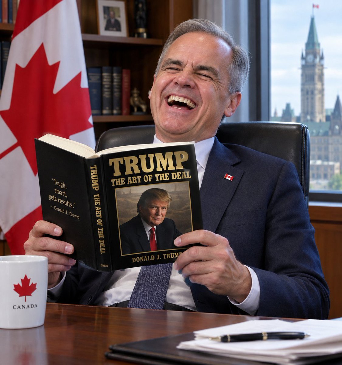 HabsHappy's tweet photo. @Acyn I've never heard Mark Carney laugh so hard 😂🤣 https://t.co/vDPwO3j7Hg