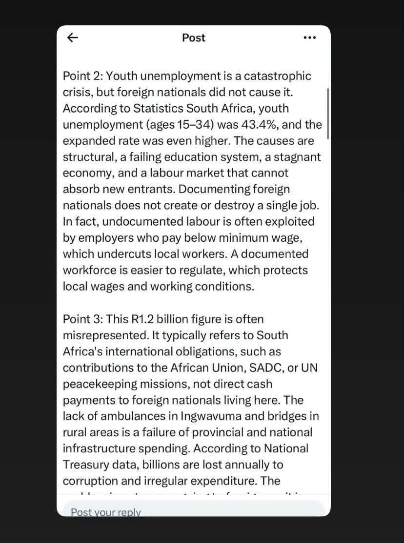 zizipho50's tweet photo. #Incaseyoumissedit🚨🚨🚨Jacinta's husband post disputed by @AfricaisBlack and given a free lesson.. https://t.co/SGZ8gII85p