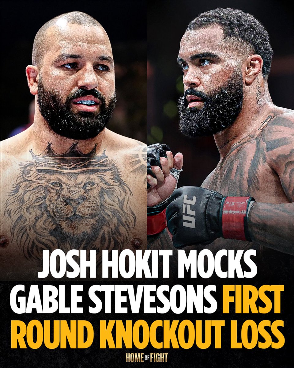 Home_of_Fight's tweet photo. 😅🇺🇸 Josh Hokit mocked Gable Steveson’s first round knockout loss to Sean Sharif at UFC 331.

“That boy Raple Sleeperson? He must’ve watched my fights and thought this sh*t was gonna be easy. This sh*t ain’t sweet, it’s a whole different game.

He’s not even practising properly, and that’s due to Jon Jones. I heard he’s not even sparring, this is a whole different sport you have to start from ground zero.”

(via Ariel Helwani)