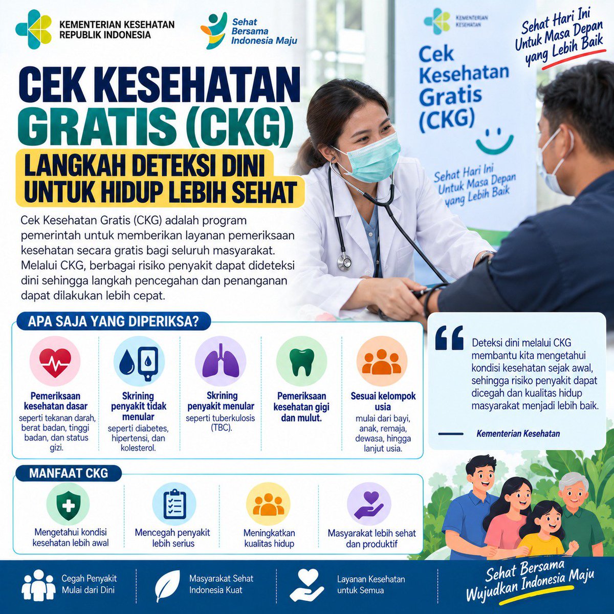jivwong's tweet photo. Lewat CKG, kesehatan gigi dan mulut juga lebih terjaga #CKGHidupLebihSehat https://t.co/zxpg6kaIo2