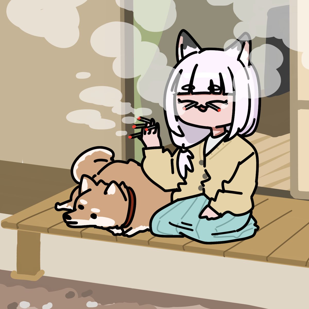 sonwooang's tweet photo. 🐱🚬
#ヤニねこ https://t.co/mXQ9U8V4Ri