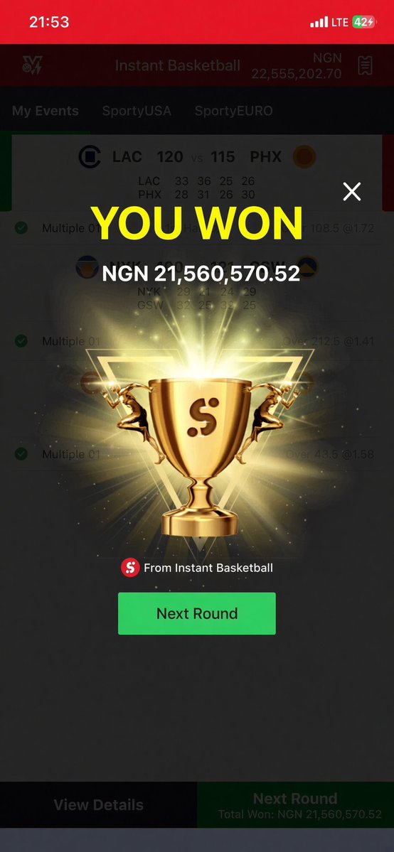 morenfolife's tweet photo. I bag this 🔥 

What are your thoughts, there is life in SportyBet 😮‍💨. For ever grateful 💪 https://t.co/v1KaYJXKAc