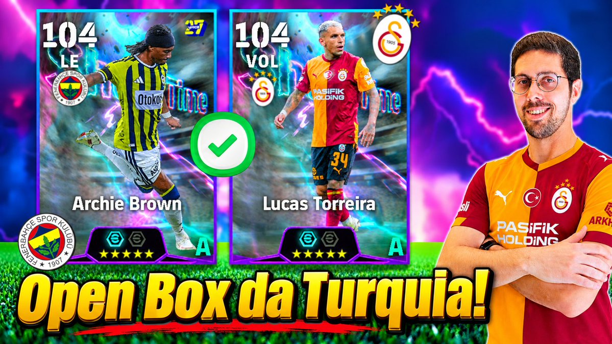 lemefcstreaming's tweet photo. Open Box da Turquia no eFootball 2027??? | Torreira ou Brown?  VEM CONFE... https://t.co/1XqhHHdocj via @YouTube 

#efootball https://t.co/JXTGOiXp8I