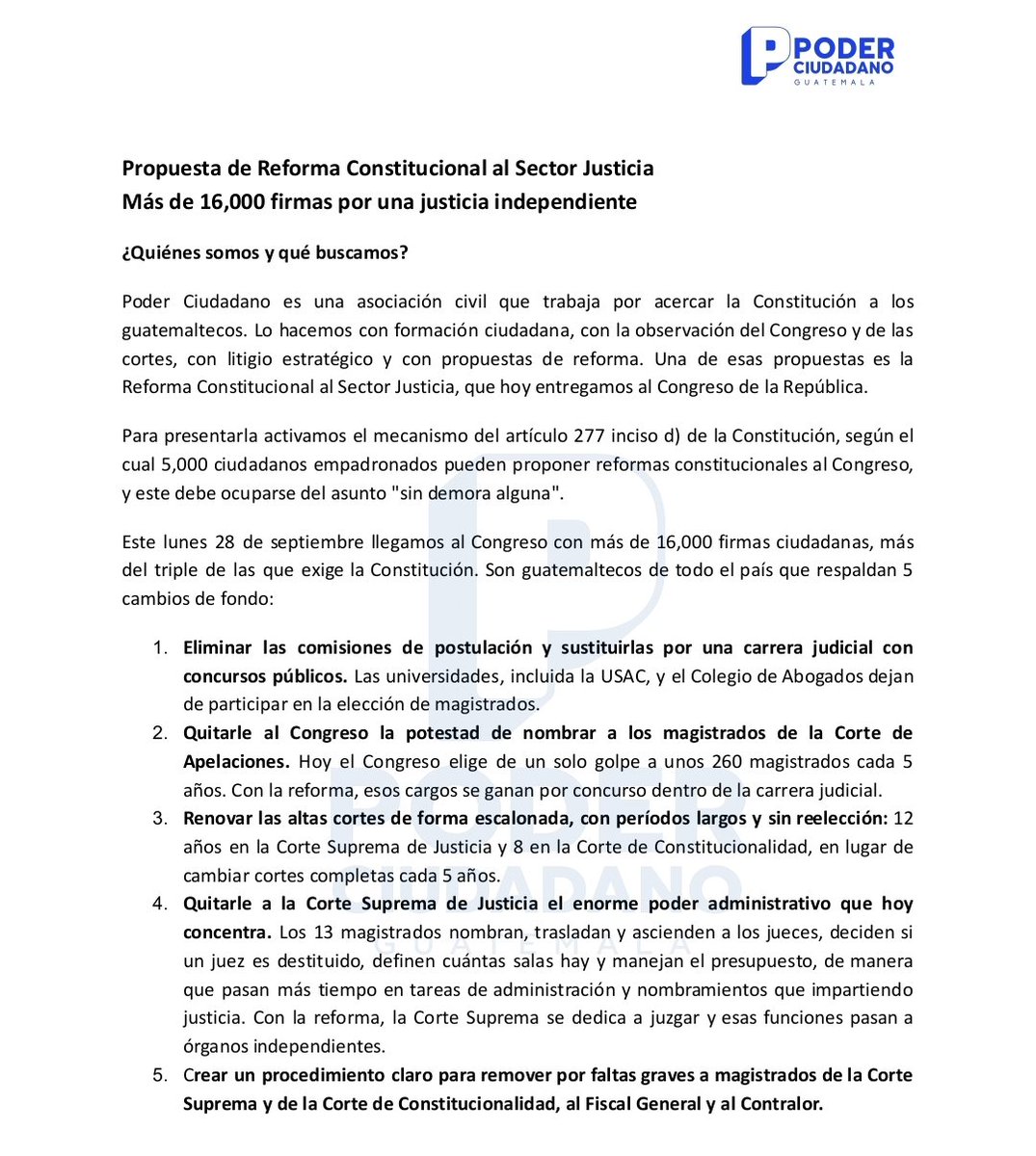 dcuevas_pl's tweet photo. Hoy @PoderCiudadanGt presentó su solicitud de reforma constitucional con más de 16 mil firmas; Cedecon horas más tarde presentó amparo pidiendo no tramitar la iniciativa hasta que no se verifique que las firmas pertenecen a ciudadanos reales, empadronados y vivos. https://t.co/alcWhWGcPT