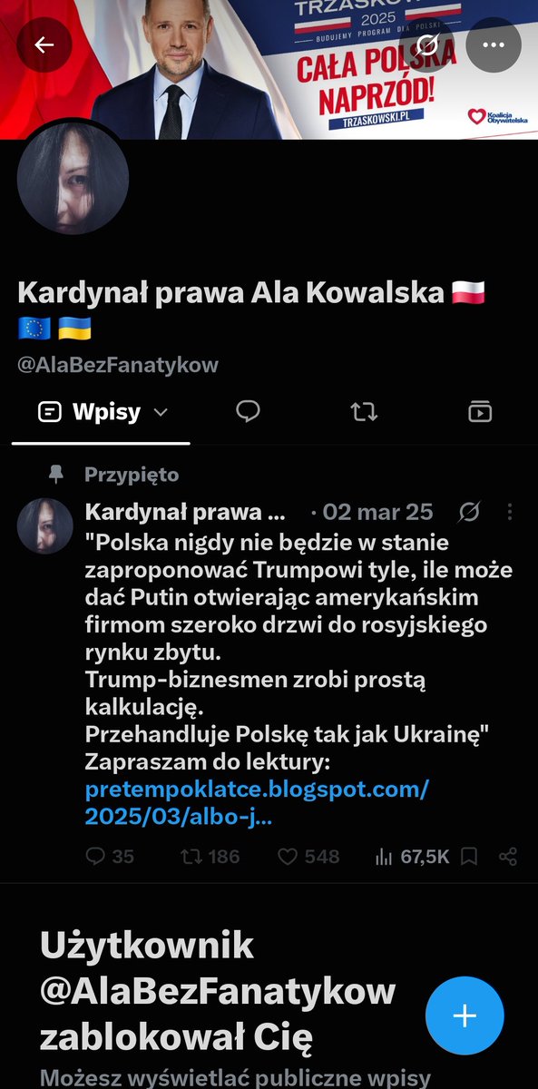 Nikolasz_I's tweet photo. Gdybyś mnie nie zablokowała to byś wiedziała, że nazwał bym ciebie tak jak napisałaś bo to, że jesteś matką nie oznacza, że jesteś chroniona przed krytyką. Wręcz przeciwnie, to oznacza, że powinnaś stawiać czoła krytyce jako matka (według ciebie oczywiście). Poza tym ... --> https://t.co/Fq8ZIU386O