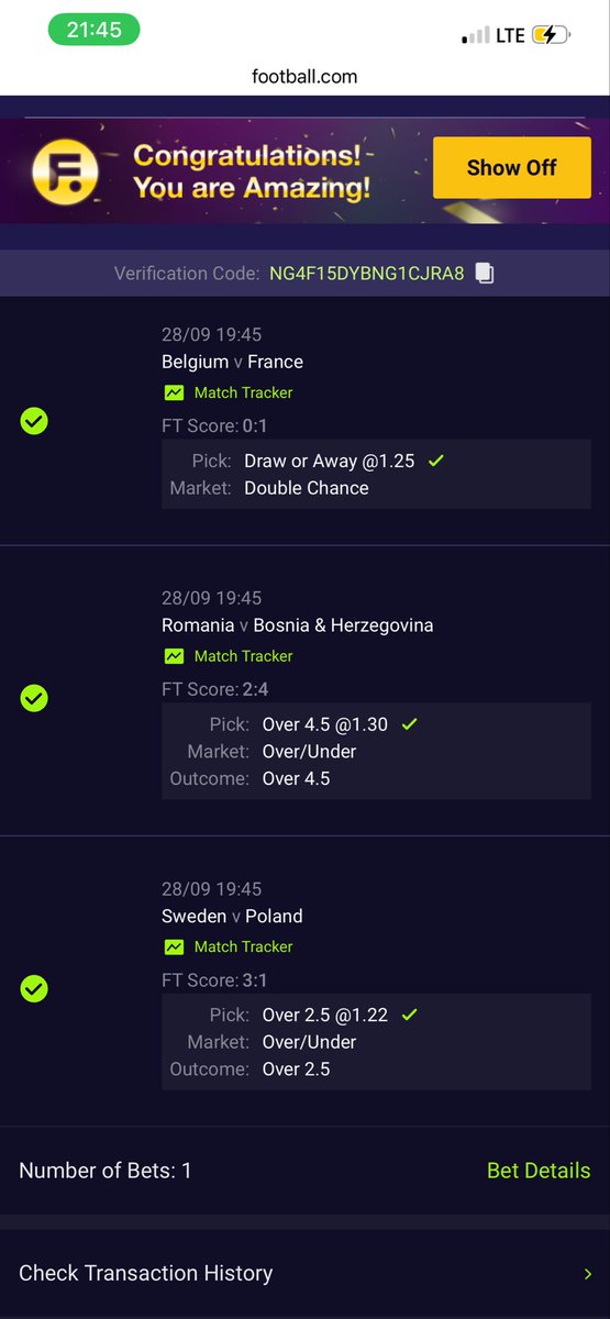 BigDevilxig's tweet photo. Double up🔥🔥🔥 Amazing winning  
Double your stake..2.21 odd https://t.co/SWWpWv2IAN